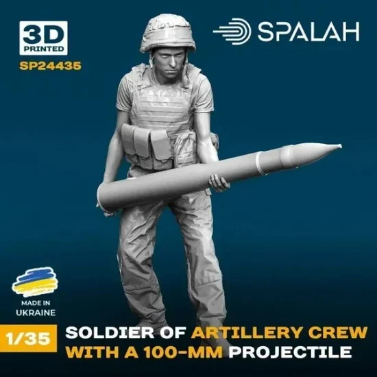 SPALAH 24435 1/35 Soldier of Artillery Crew with 100-mm Projectile