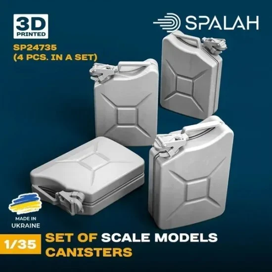 SPALAH 24735 1/35 Canisters (4pcs) - Scenics & Diorama