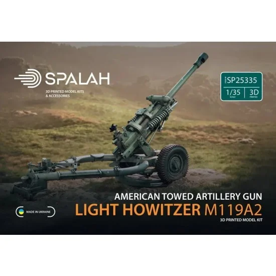 SPALAH 25335 １/35 US M119A2 Howitzer 105mm Towed Artillery System - Military Vehicles & Tanks
