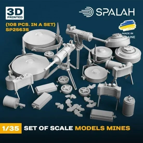 SPALAH 25635 1/35 Mine Devices (108pcs) - Scenics & Diorama