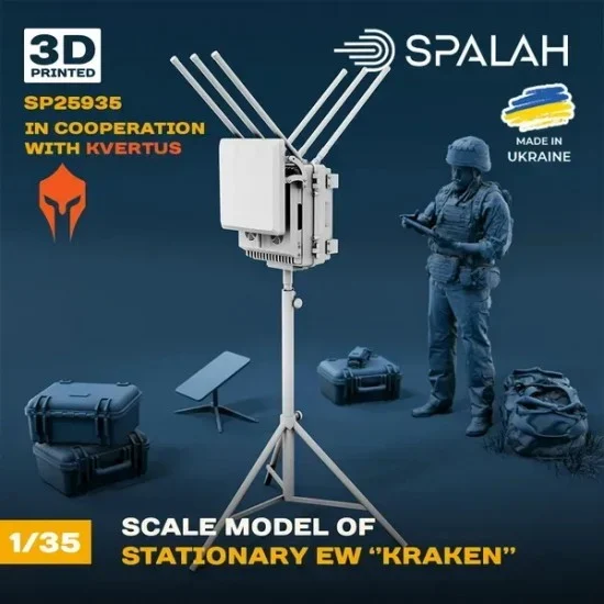 SPALAH 25935 1/35 Stationary ''Kraken'' Electronic Warfare (EW) System - Model Figures