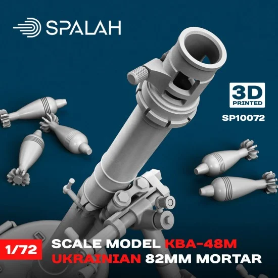 SPALAH 10072 1/72 Ukrainian Mortar Caliber 82mm KBA-48M