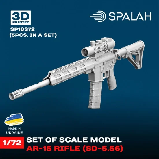 SPALAH 10372 1/72 AR-15 Rifle SD-5.56 (5pcs)