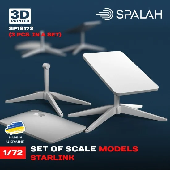 SPALAH 18172 1/72 Starlink Terminals (3pcs) - Scenics & Diorama