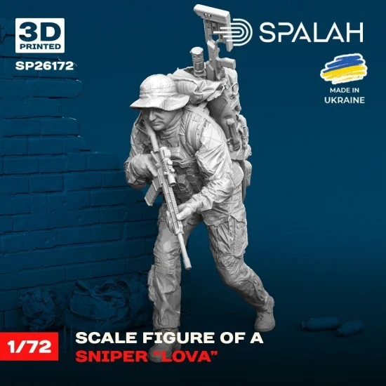 SPALAH 26172 1/72 Ukrainian Sniper Lova - Model Figures