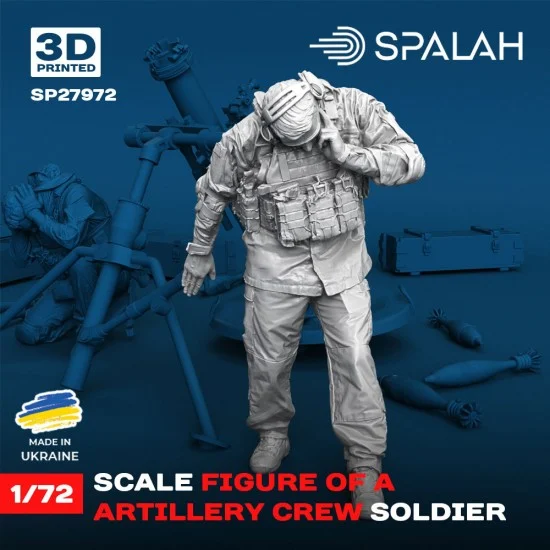 SPALAH 27972 1/72 Artillery Crew Soldier - Model Figures