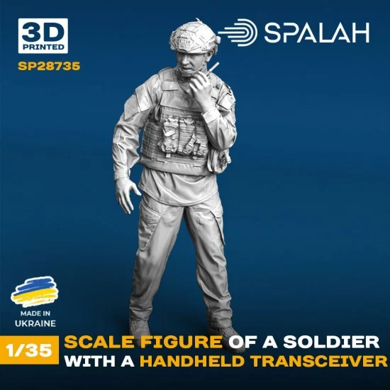 SPALAH 28735 1/35 Soldier with Handheld Transceiver - Model Figures