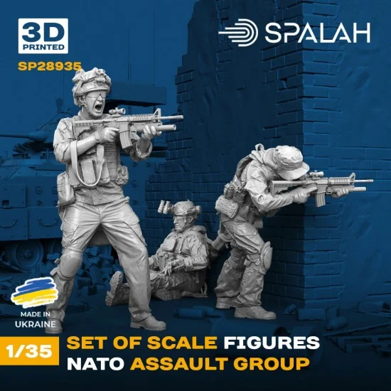 SPALAH 28935 1/35 NATO Assault Group (3 figures) - Model Figures