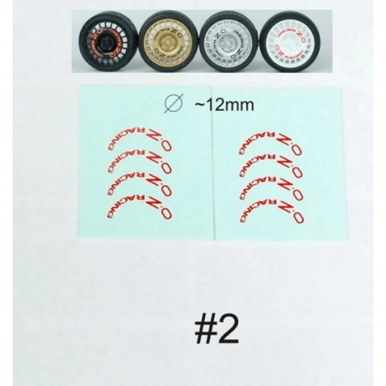 Scale Production SPD24-OZ-2 Decals for 1/24 OZ Racing Wheels #2