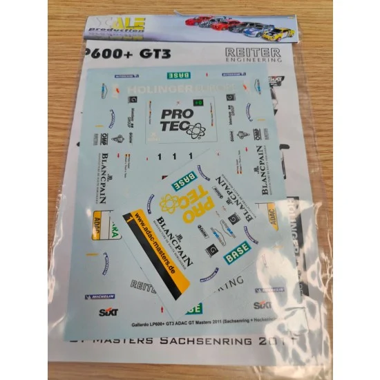 Scale Production SPD24051 Decals for 1/24 Gallardo GT3 GT Masters 2011 - Model Cars