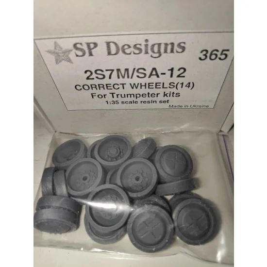 SP Designs 365 1/35 2S7M/SA-12 Wheels for Trumpeter kits