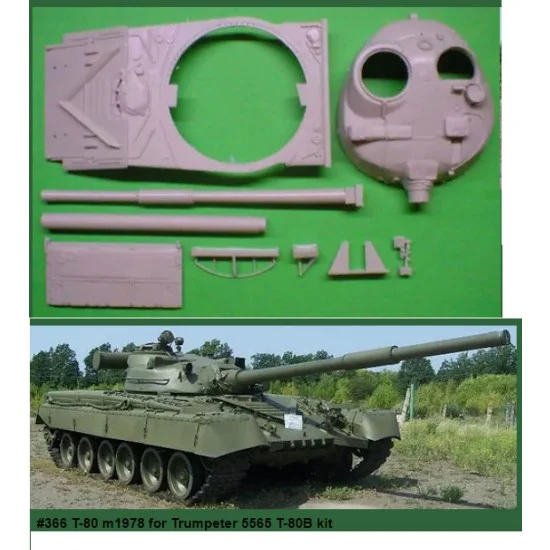 SP Designs 366 1/35 T-80 m1978 Conversion Set for Trumpeter 5565 T-80B kit