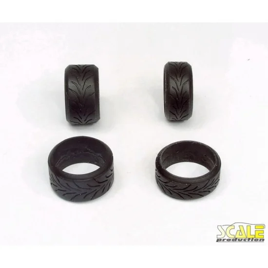 Scale Production SPR24022-1 1/24 17-18" Toyo R888 Stretch Wall Tyres (2x narrow, 2x wide)