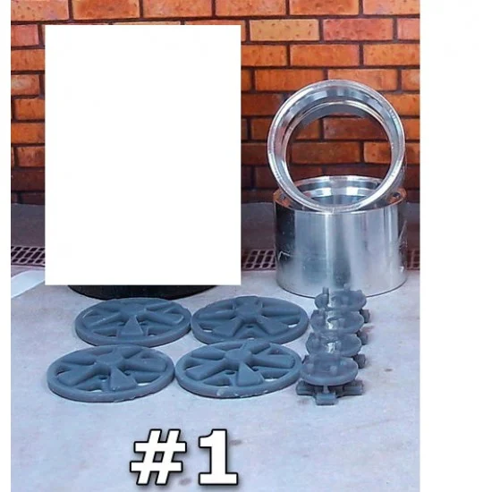 Scale Production SPRF24070-W-1 1/24 Fuchs Singer 17" Wheels Set #1 (without Tyre)