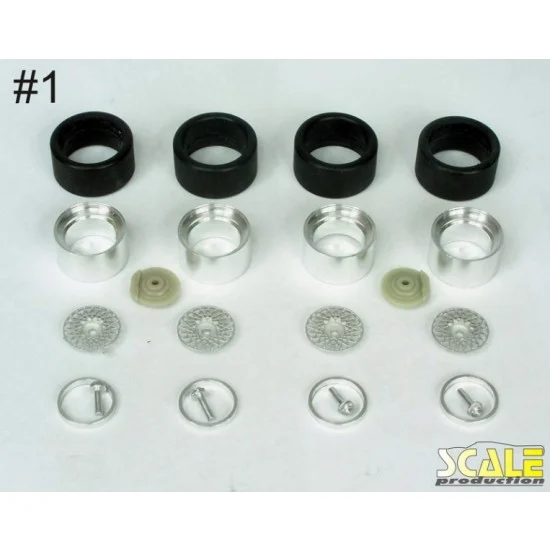 Scale Production SPRF24107-1 1/24 17" BBS E50 DTM Wheels for Beemax BMW M3/Tamiya Ford Sierra kits