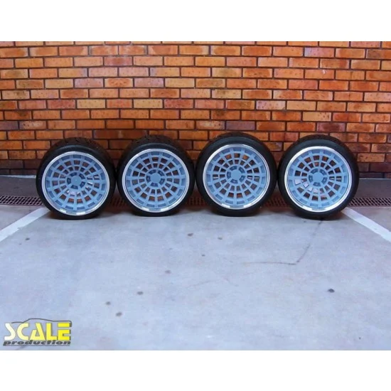 Scale Production SPRF24155-1 1/24 1/25 19" RAD48 RSI Wheels #1 w/Low Profile Tyres
