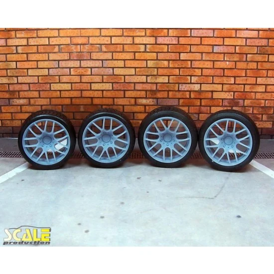 Scale Production SPRF24166-1 1/24 1/25 19" 3SDM-0.01 Wheels w/Ultra Low Profile Tyres