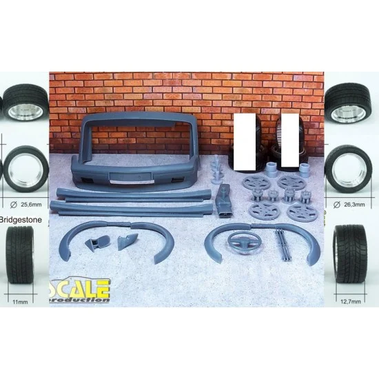 Scale Production SPTK24059-B 1/24 BMW 535 E34 Schnitzer S5 Silhouette with Bridgestone Tyres for Fujimi Kits