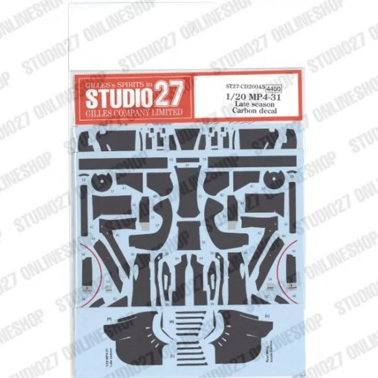 Studio27 CD20045 1/20 MP4-31 Late ver. Carbon Decal for EBBRO kits