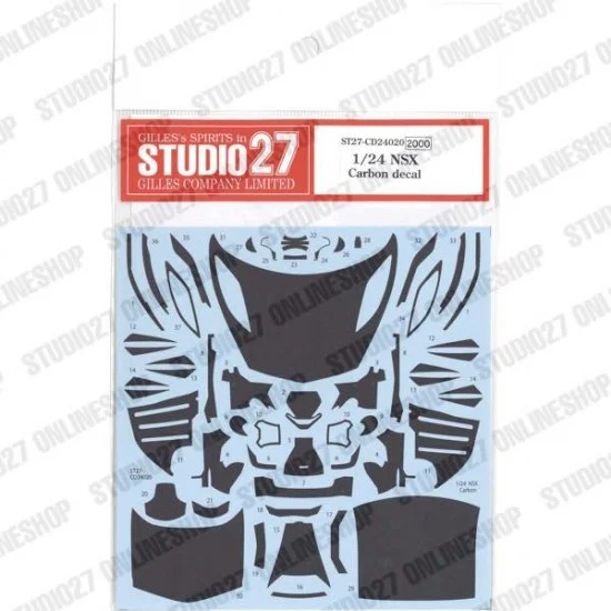 Studio27 CD24020 1/24 NSX Carbon Decal for Tamiya kits - Model Cars