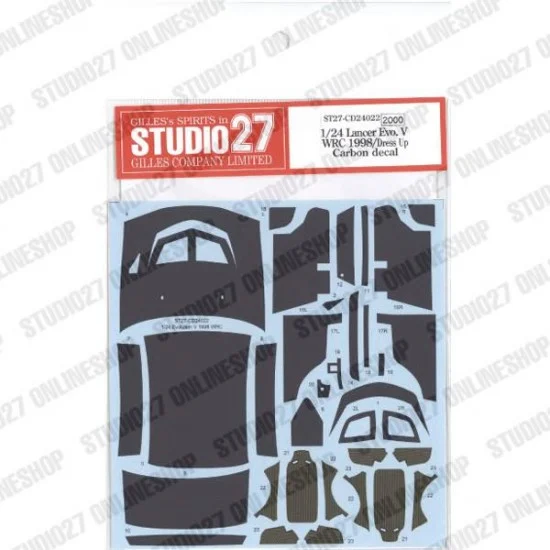 Studio27 CD24022 1/24 Lancer Evolution V WRC 1998 for Hasegawa kits - Model Cars