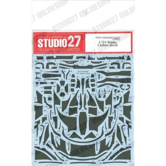 Studio27 CD24039 1/24 Senna Carbon Decal for Tamiya kits - Model Cars