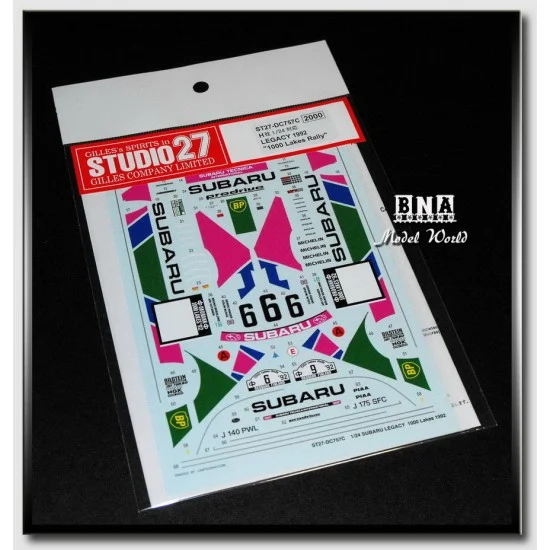 Studio27 DC757C Decals - 1/24 Legacy 1000 Lakes [1992] (for Hasegawa Kit)