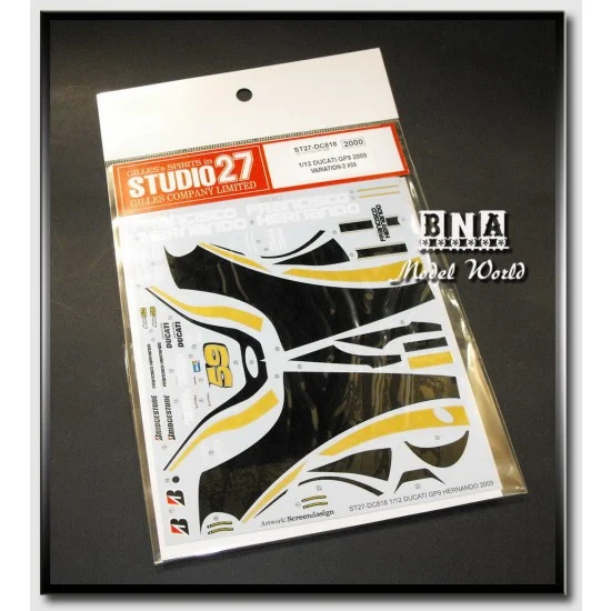 Studio27 DC818 1/12 Ducati GP9 '09 #59 Catalunya/USA/Netherlands (Tamiya 14103) - Model Motorcycles