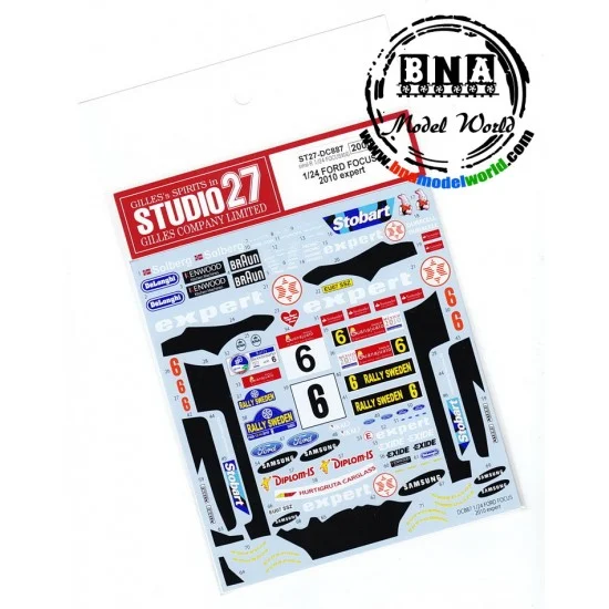 Studio27 DC887 Decals for 1/24 Ford Focus "Expert" (2010) for Simil'R kit - Model Cars