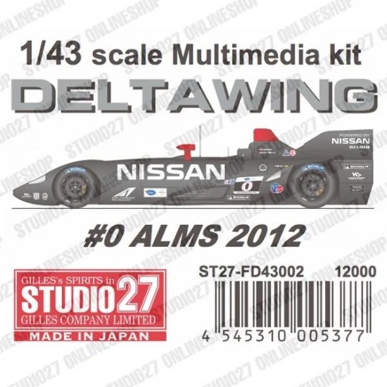 Studio27 FD43002 1/43 Nissan DELTA WING WEC/ALMS 2012 [Multi Material Kit] - Model Cars