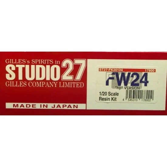 Studio27 FK20124 Multimedia kit - 1/20 Williams FW24 "HP" 2002