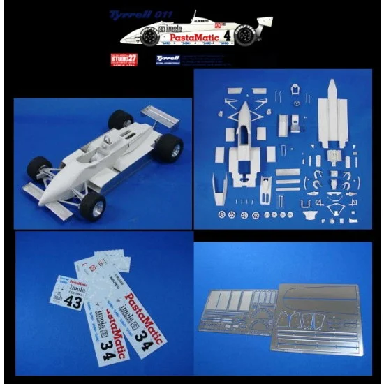 Studio27 FK20287 1/20 Tyrrell 011 GP of USA Las Vegas 1981 [Multi Material Kit] - Model Cars