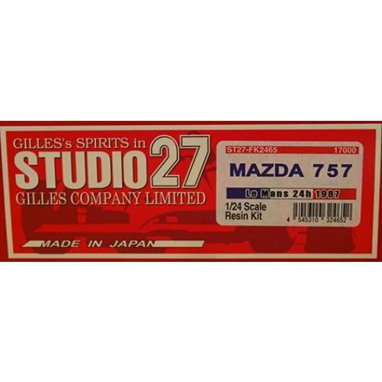 Studio27 FK2465 Multimedia kit - 1/24 Mazda 757 LM 1987