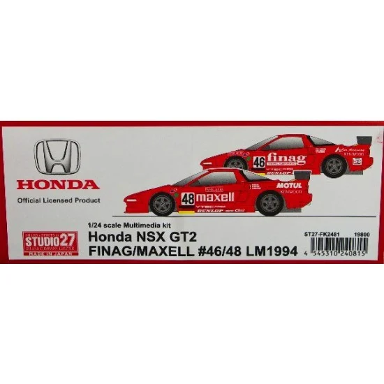 Studio27 FK2481 Multimedia kit - 1/24 Honda NSX GT2 Finag / Maxell #46 / 48 LM 1994