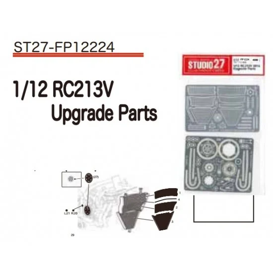 Studio27 FP1224 1/12 RC213V (2014) Upgrade Parts for Tamiya kit #14130 - Model Motorcycles