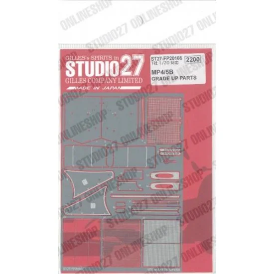 Studio27 FP20166 1/20 MP4/5B Upgrade Parts for Tamiya kits - Model Cars