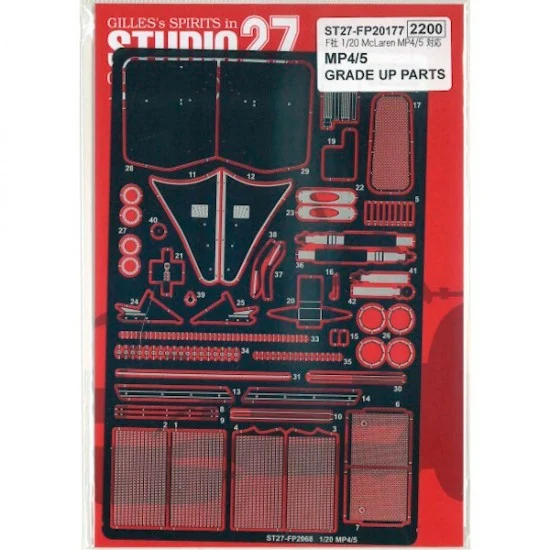 Studio27 FP20177 1/20 MP4/5 Upgrade Parts for Fujimi kits - Model Cars
