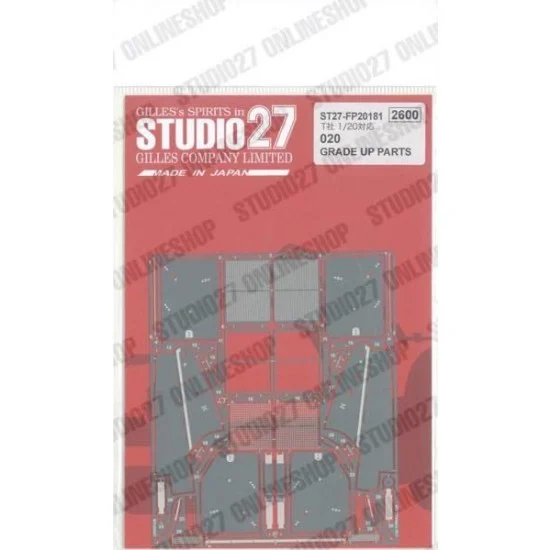 Studio27 FP20181 1/20 Tyrrell 020 Upgrade Parts for Tamiya kit (ex FP20161) - Model Cars