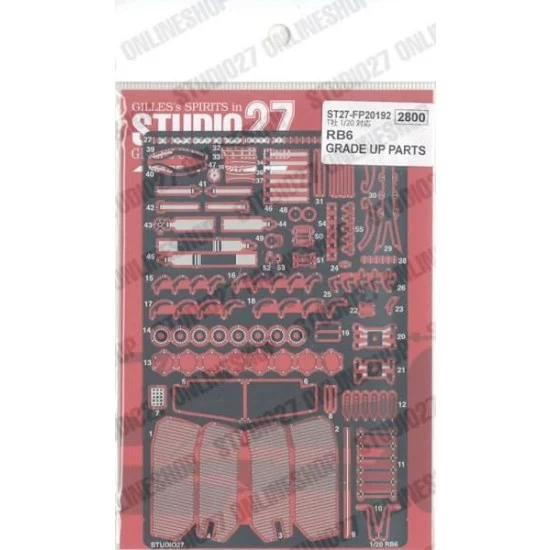 Studio27 FP20192 1/20 RB6 Upgrade Parts for Tamiya kit - Model Cars
