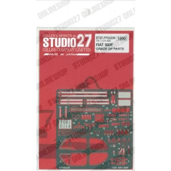 Studio27 FP24239 1/24 Fiat 500F Upgrade Parts for Tamiya kits - Model Cars