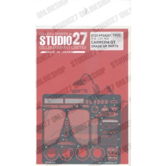 Studio27 FP24257 1/24 Carrera GT Upgrade Parts (FP24227) for Tamiya kits - Model Cars