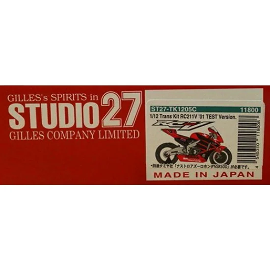Studio27 TK1205C Transkit - 1/12 Honda RC211V TEST version for Tamiya #14082