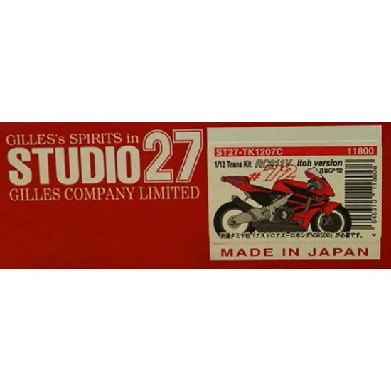 Studio27 TK1207C Transkit - 1/12 Honda RC211V "ITOH" JAPAN 2002 for Tamiya #14082