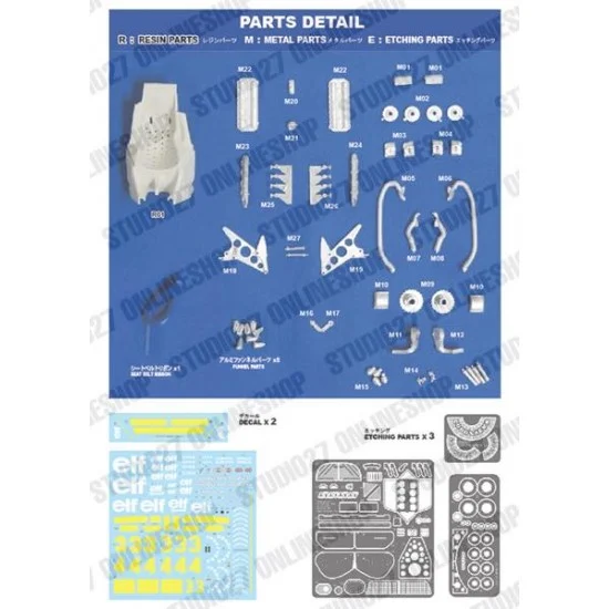 Studio27 TK2074 1/20 P34 Spanish GP 1976 #4 Conversion set for Tamiya kits - Model Cars