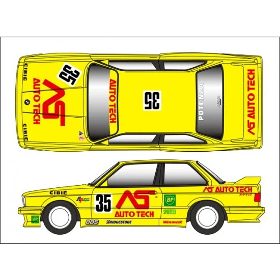 Studio27 TK2436C Transkit - 1/24 BMW M3 "Auto Tech" JTC (1992) For Fujimi Kit #062440