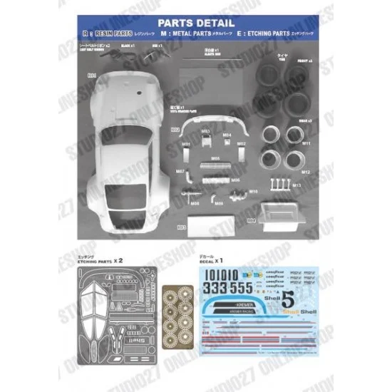 Studio27 TK2477 1/24 935 K1 Silverstone 1976 Conversion kit for Tamiya kits - Model Cars