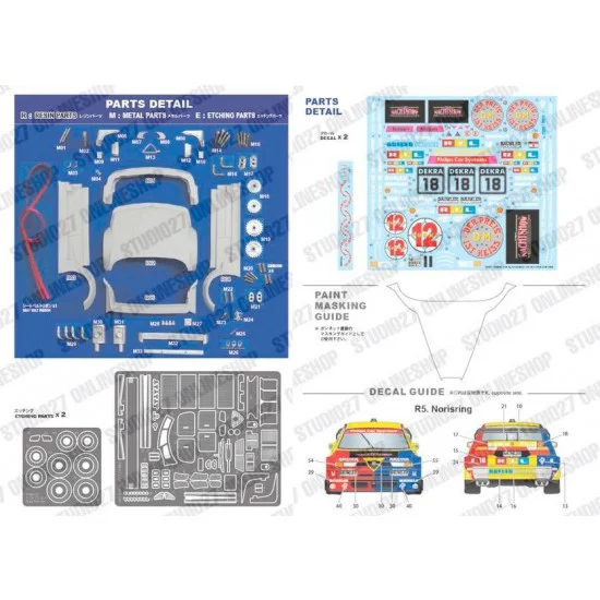 Studio27 TK2482 1/24 Alfa Romeo 155 V6 T1 #18 DTM 1994 Conversion set for Tamiya kits - Model Cars