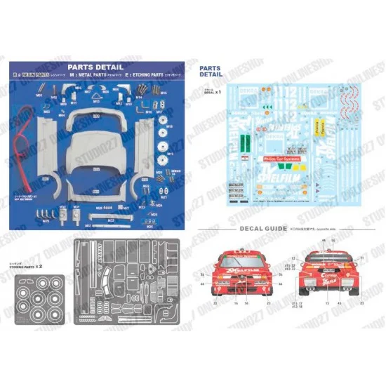 Studio27 TK2484 1/24 Alfa Romeo 155 V6 T1 #11,12 DTM 1994 Conversion set for Tamiya kits - Model Cars