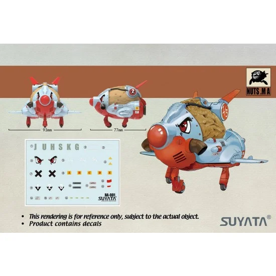 Suyata BA-001 Mobile Armour Series - Armoured Almond (93mm x 77mm)