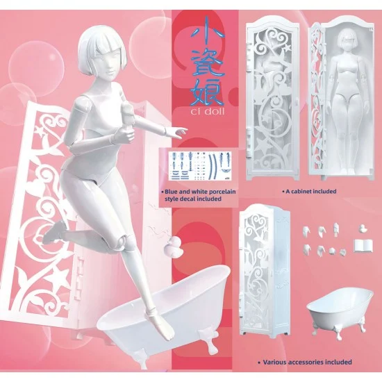 Suyata CN-001 Ci Doll - Asian Female Action Figure w/Cabinet & Accessories (height: 170mm)